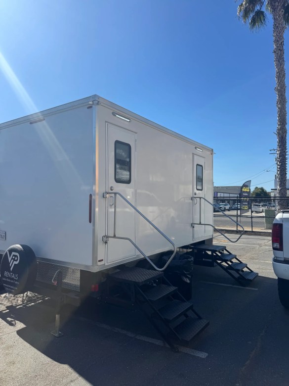 5-station luxury bathroom trailer at the Stab Surf Premiere in Oceanside, CA.